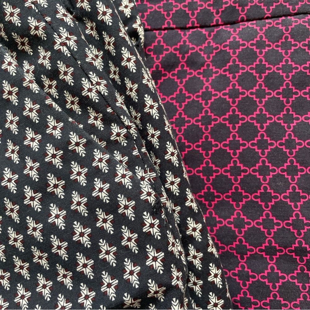 2 pair size 8 Kenar woman's dress pants geometric print casual dress work